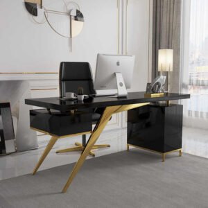 Natural wood manager desk 70 x 200 cm - PIO66-1