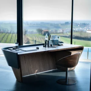 Natural wood manager desk 70 x 200 cm - PIO68