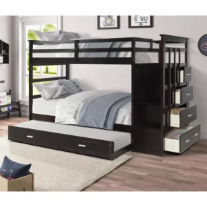 Triple bunk bed with drawers - SHR342